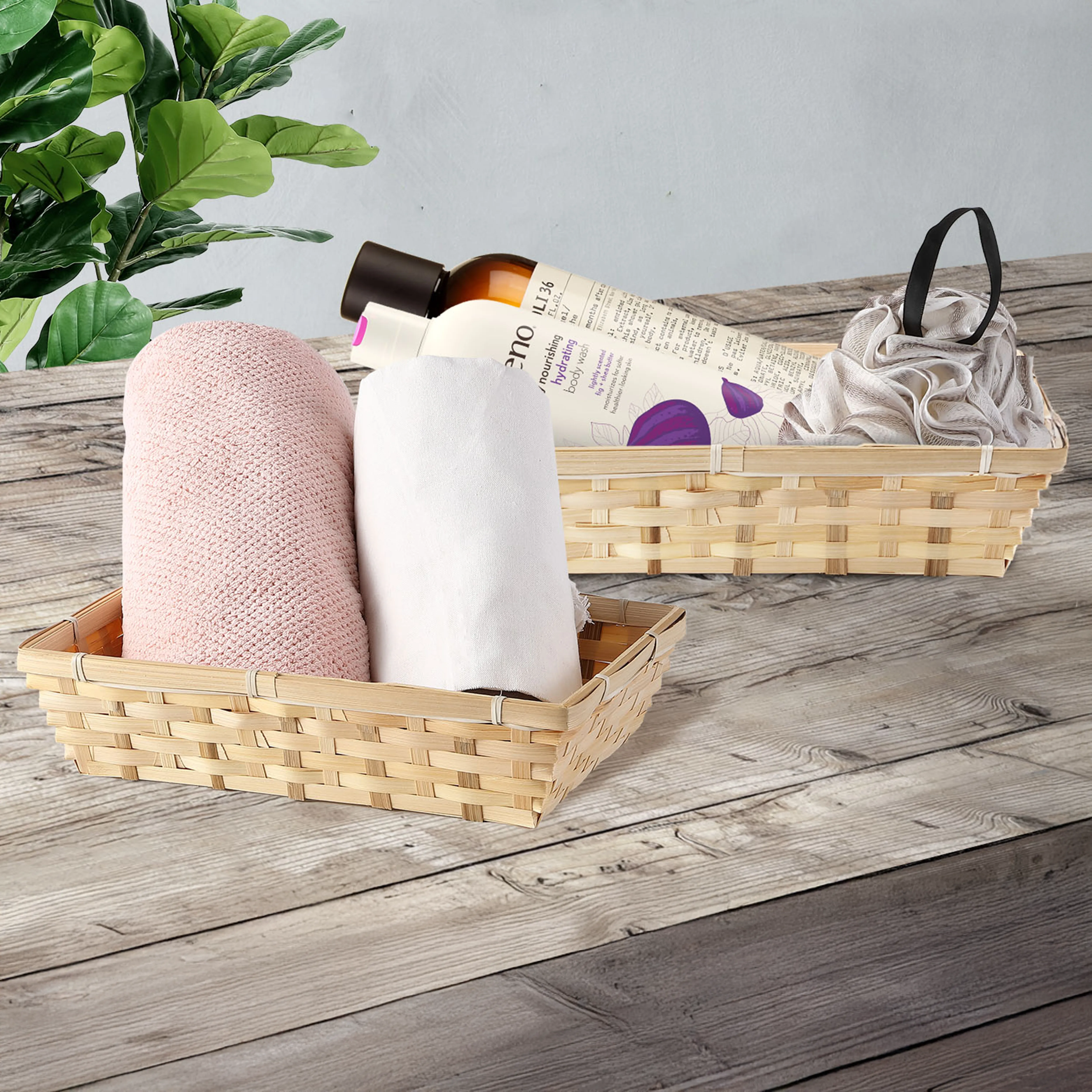 30cm Bamboo Packing Basket Tray