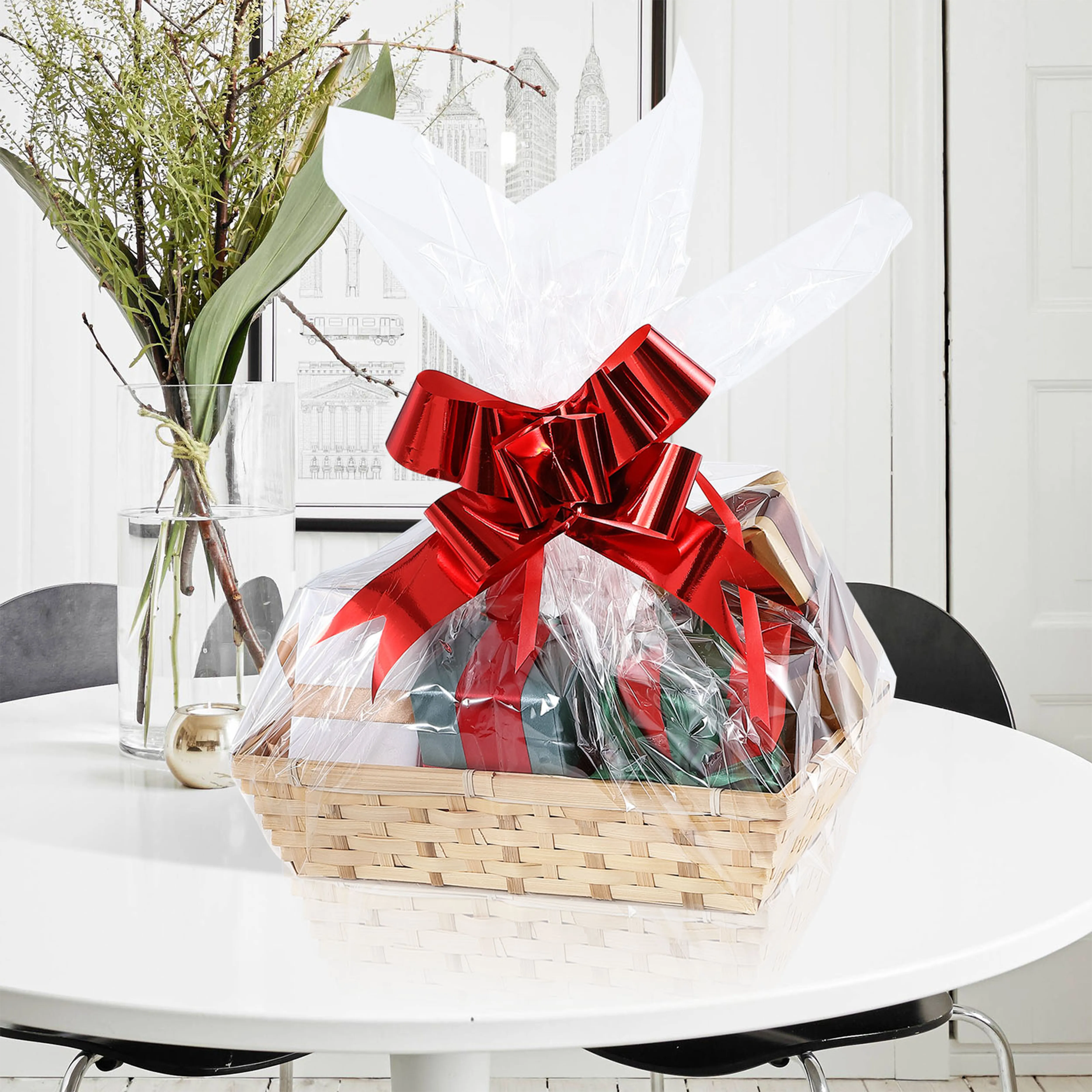 30cm Bamboo Packing Basket Tray
