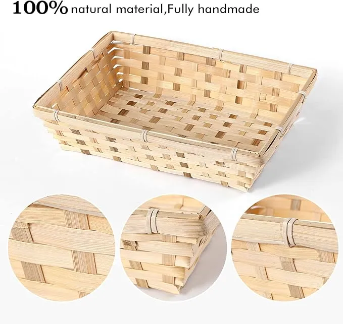 30cm Bamboo Packing Basket Tray