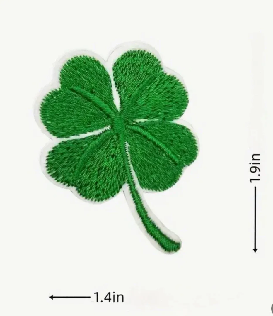 4 Leaf Clover Iron On Patch