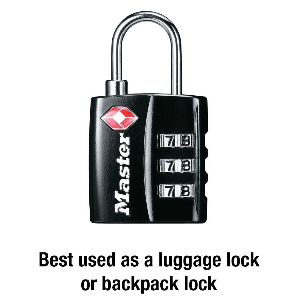 4680DBLK TSA-ACCEPTED COMBINATION PADLOCK