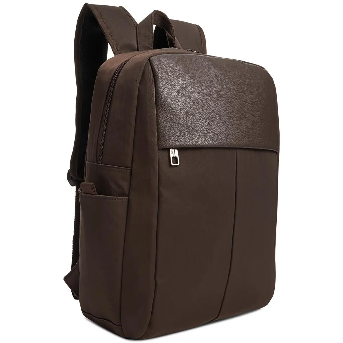 Alfani Mens Faux Trim Padded Backpack