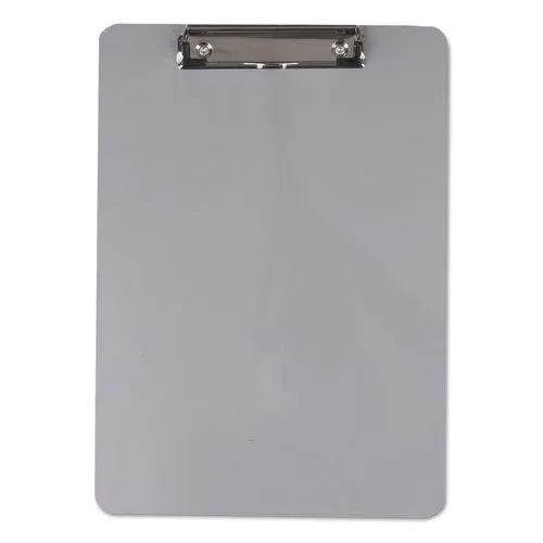 Aluminum Clipboard With Low Profile Clip, 0.5" Clip Capacity, Holds 8.5 X 11 Sheets, Aluminum