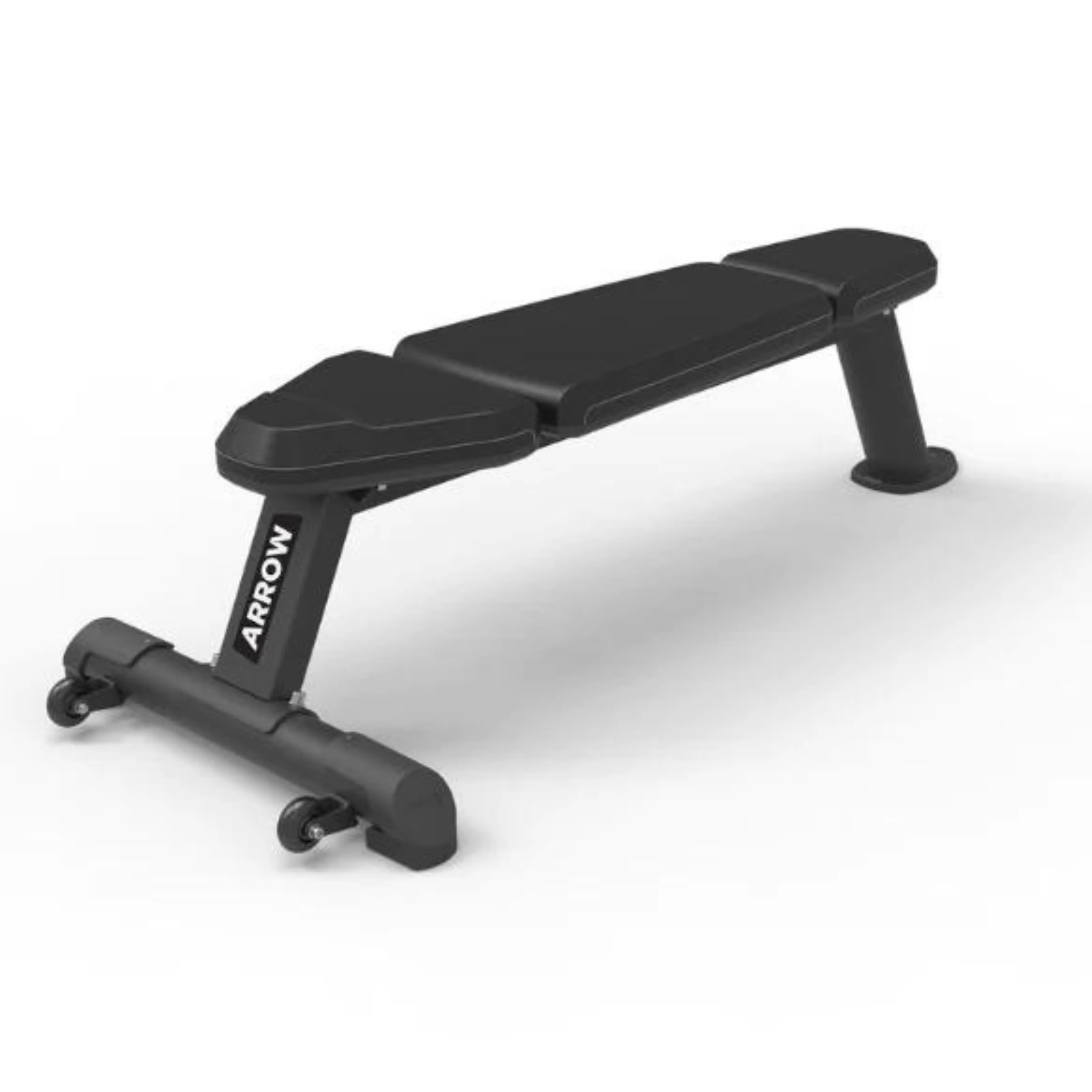 ARROW Complete Gym   50kg Rubber Coated Weight Plate Package   6x Floor Tiles    Olympic Barbell   Bench
