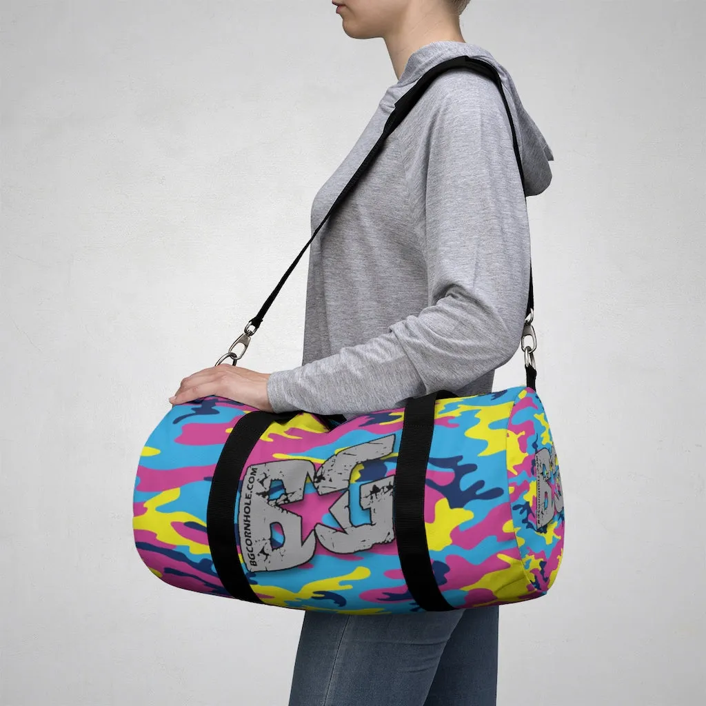 BG Cornhole Bubble Gum Camo Duffel Bag