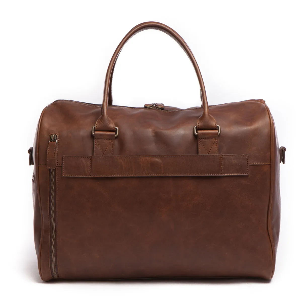 Booker Leather Cabin Duffel in Baldwin Oak by Moore & Giles