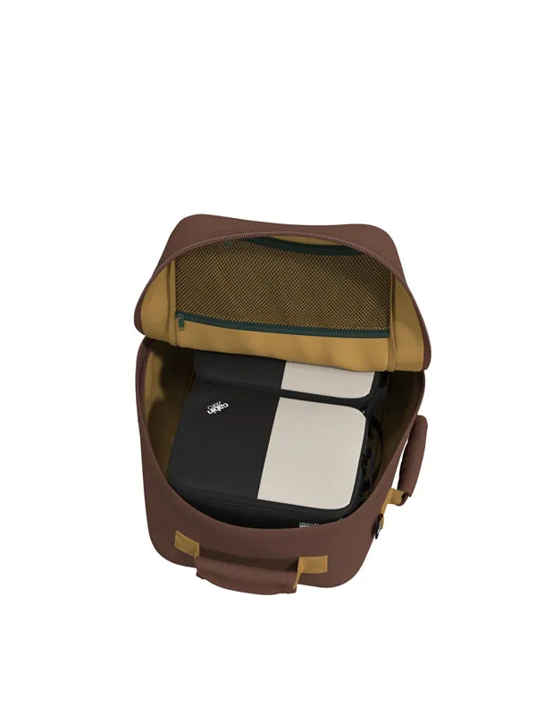 Cabinzero Classic 28L Backpack in Belgian Chocolate Color