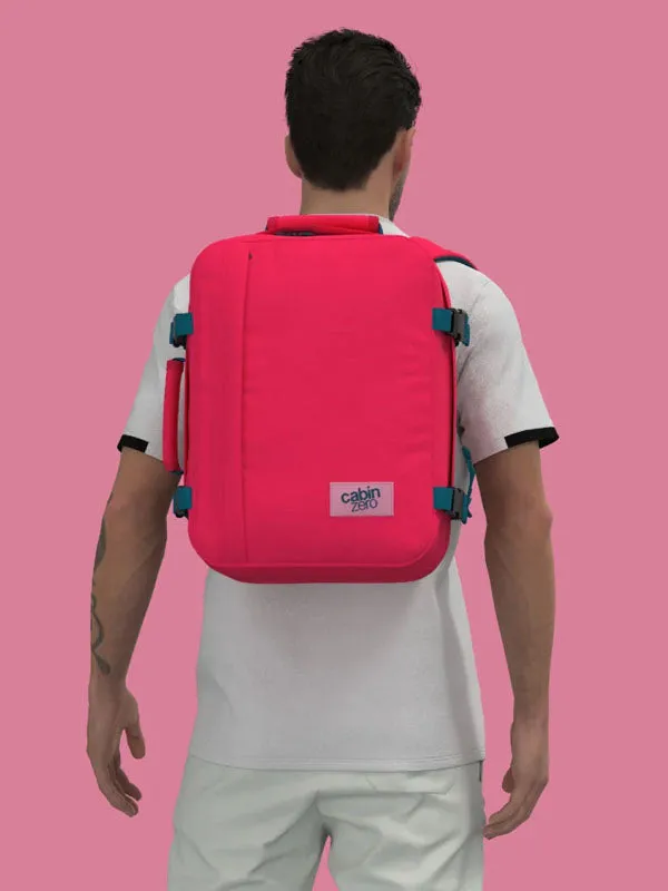 Cabinzero Classic 28L Backpack in Miami Magenta Color
