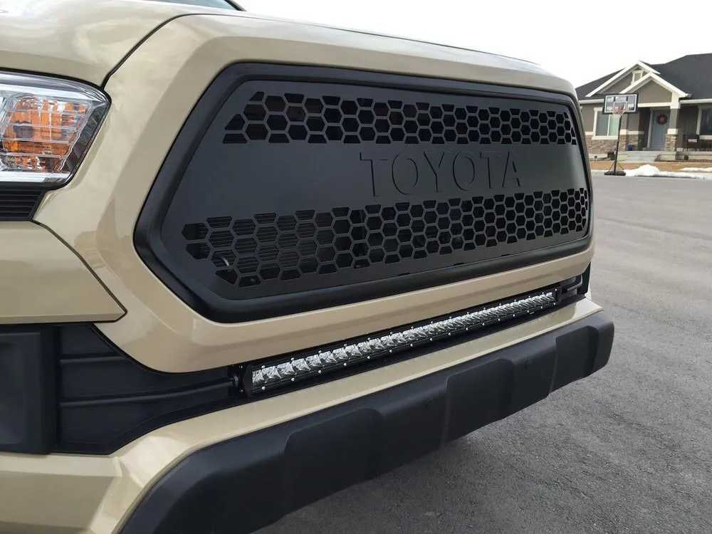 Cali Raised 2016-2023 Toyota Tacoma 32" Lower Bumper Flush Slim Light Bar Mounting Brackets