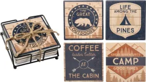 CAMPING COASTER SET OF 4
