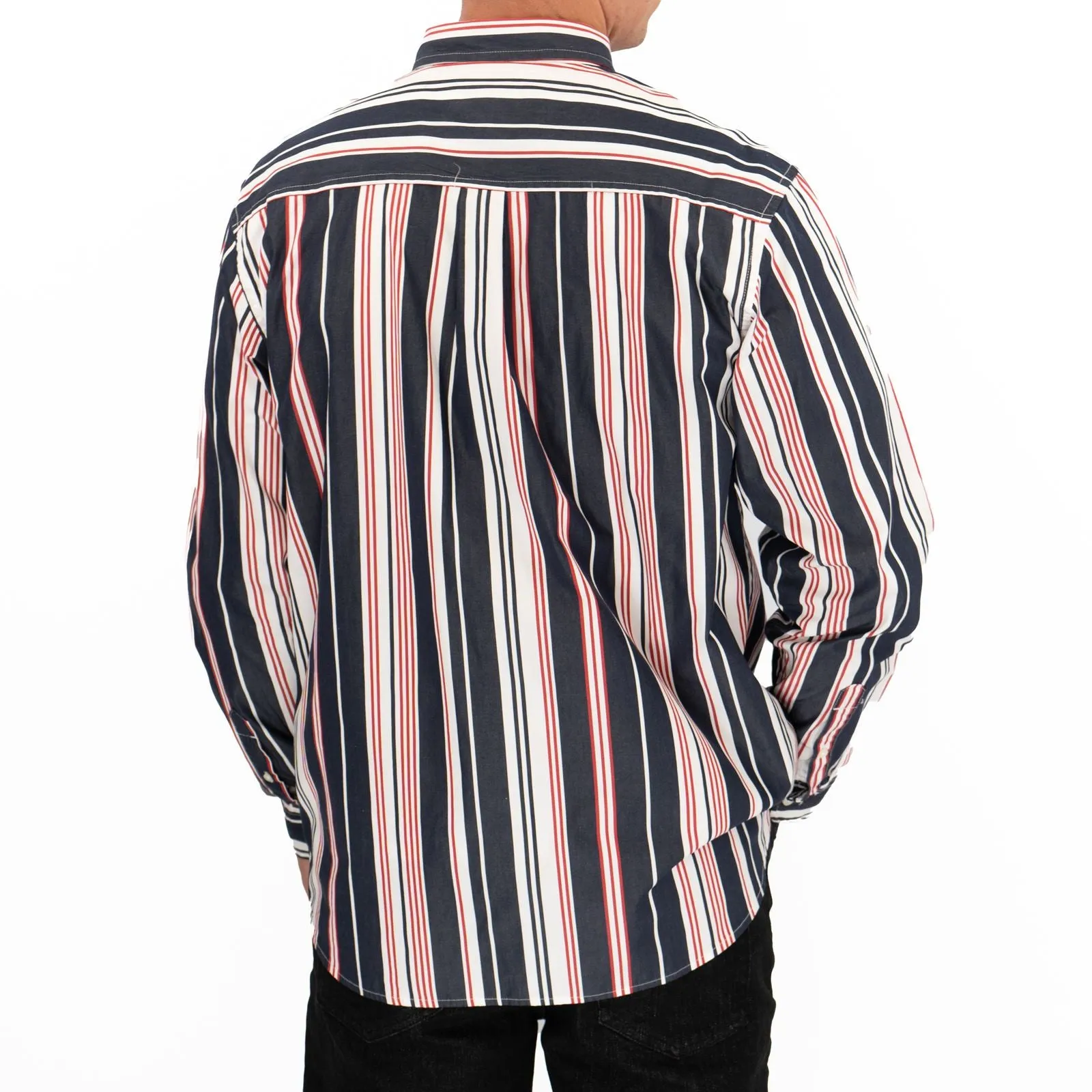 Carhartt WIP Men Long Sleeve Navy Romero Shirt