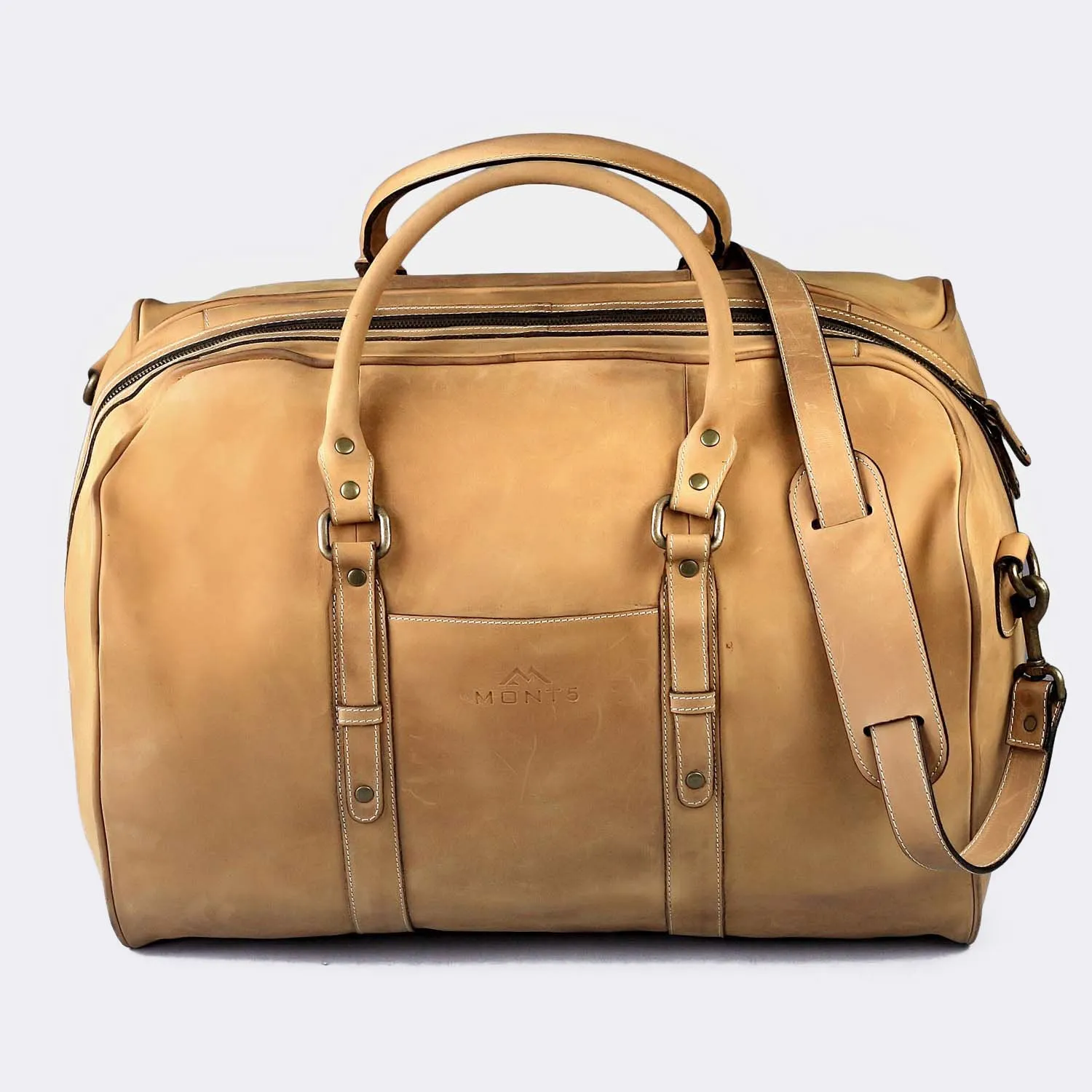 Chitral Tan Vintage Leather Duffle
