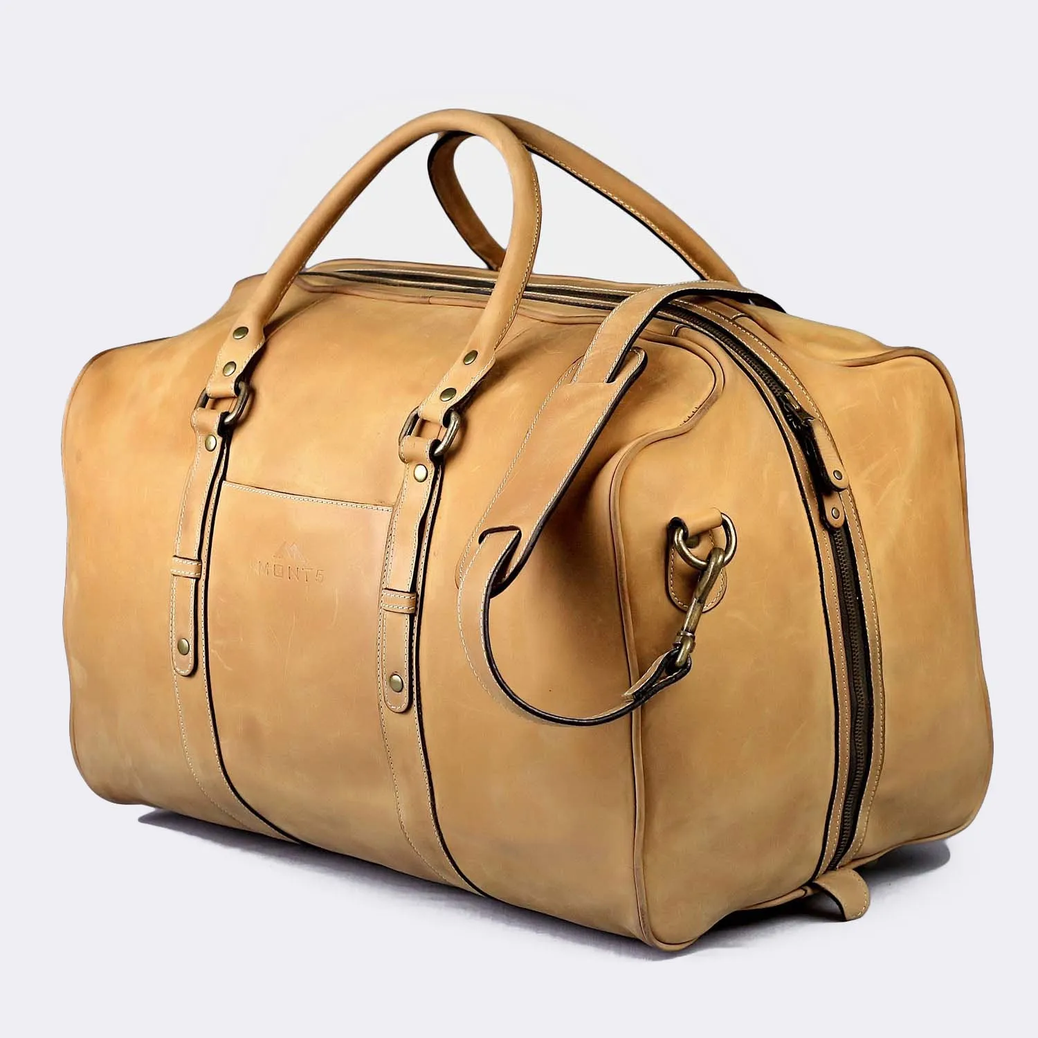 Chitral Tan Vintage Leather Duffle