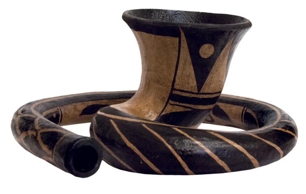 Didgeridoo, Baked wood Didgehorn Maori Dis, 15"