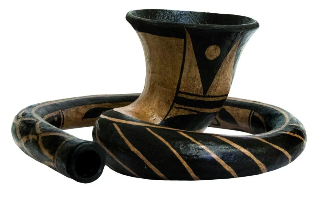 Didgeridoo, Baked wood Didgehorn Maori Dis, 15"