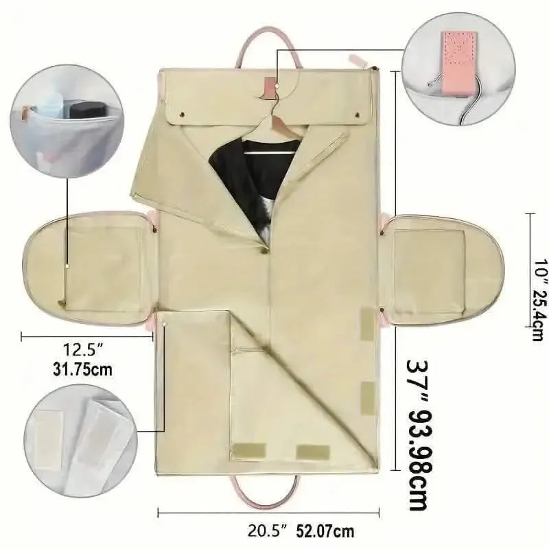 Elegant Travel Suitcase & Garment Organizer Bag