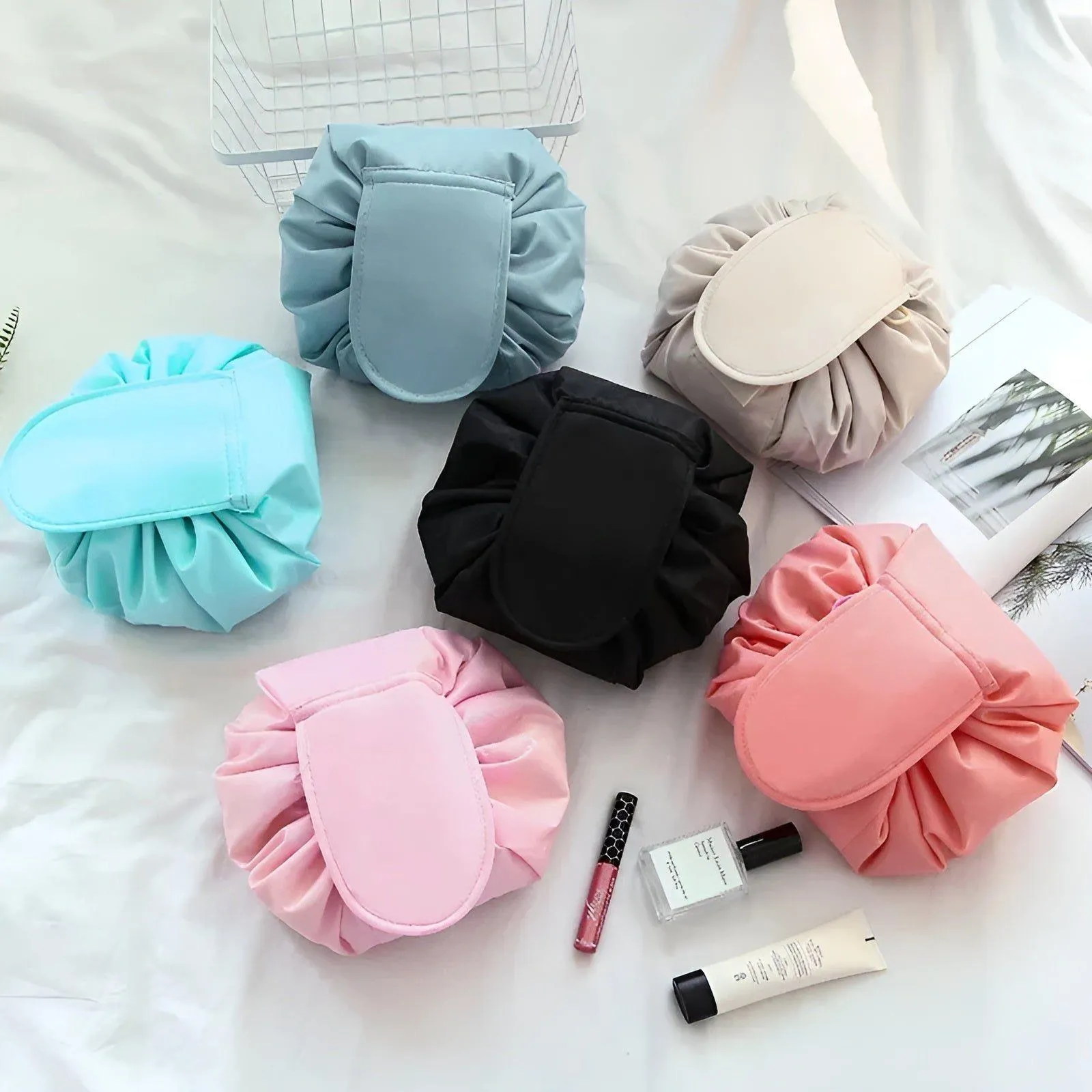 Glam Pouch - Tragbarer Kordelzug-Makeup-Organizer