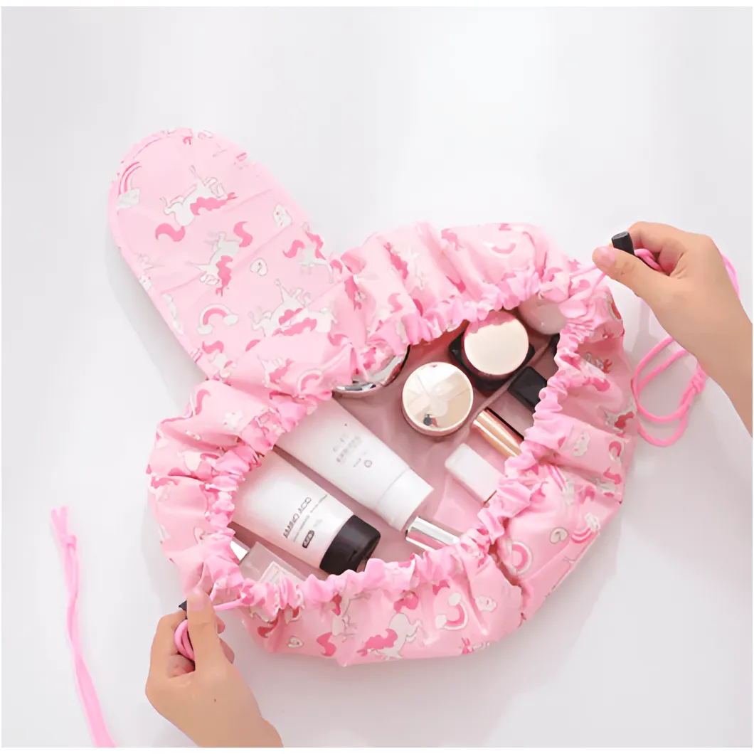 Glam Pouch - Tragbarer Kordelzug-Makeup-Organizer