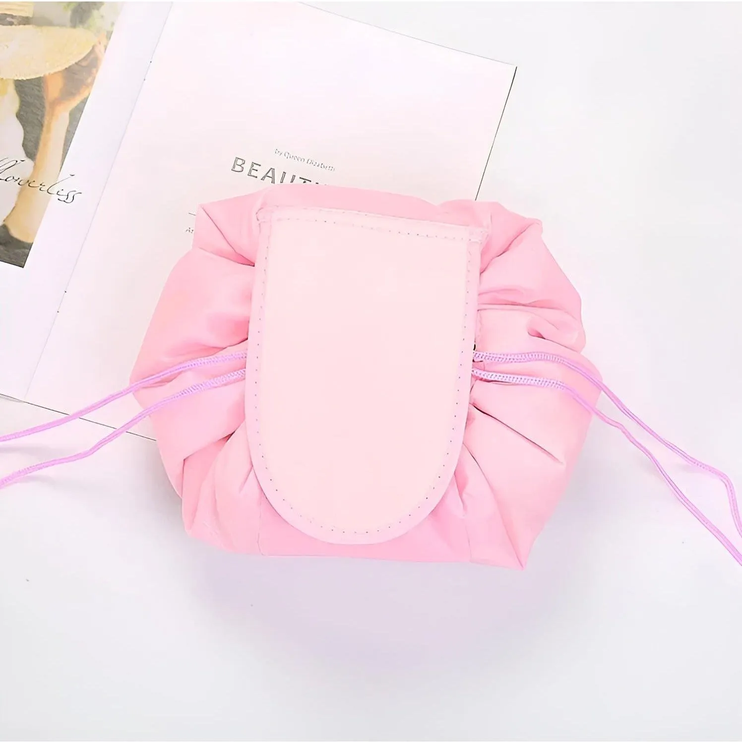 Glam Pouch - Tragbarer Kordelzug-Makeup-Organizer