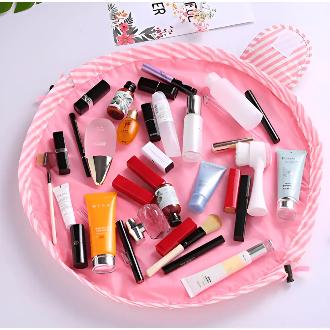 Glam Pouch - Tragbarer Kordelzug-Makeup-Organizer