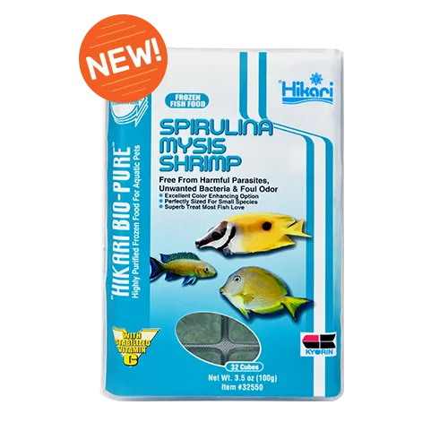Hikari Frozen Spirulina Mysis Shrimp Cubes 3.5 oz