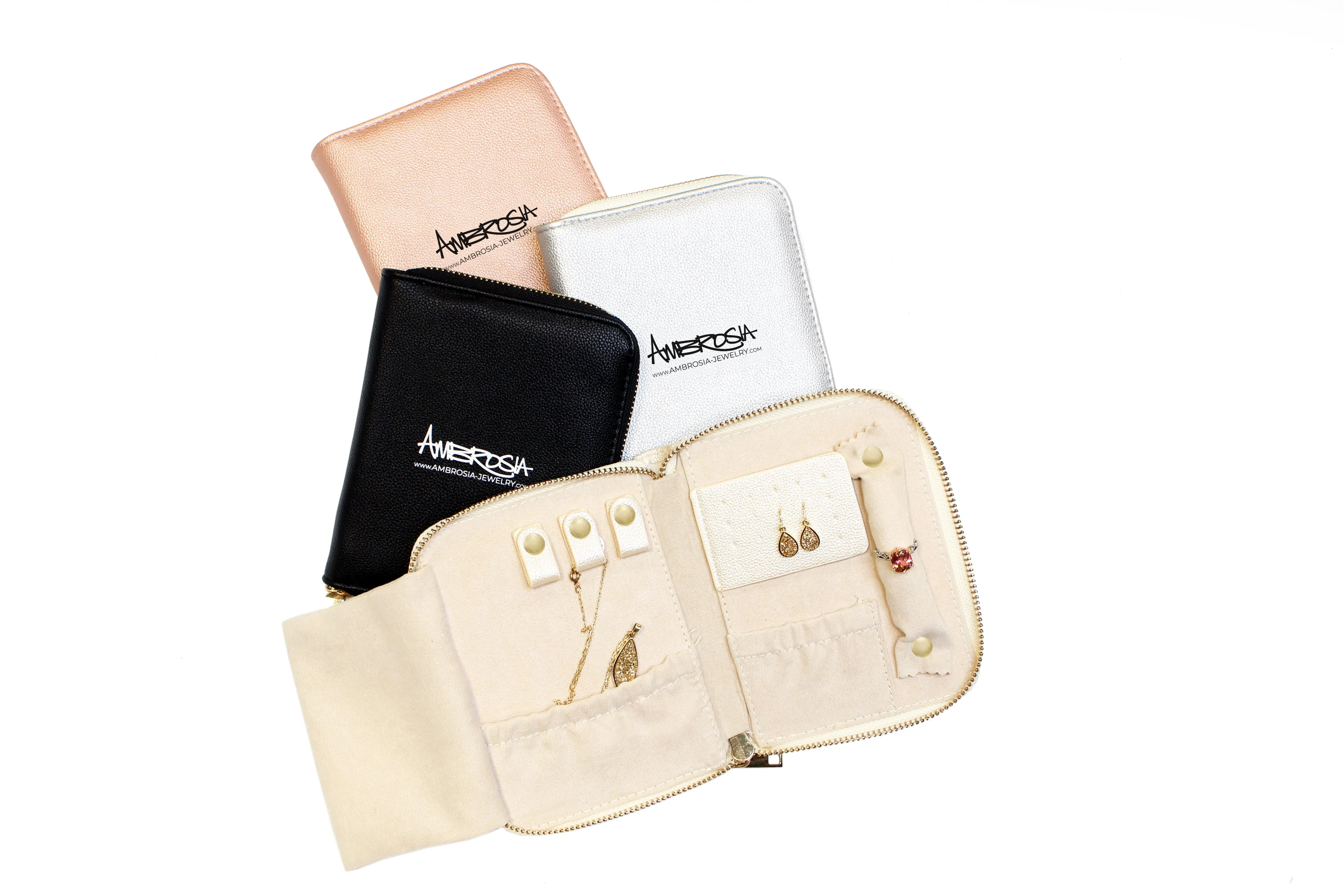 Jewelry Travel Folder Silver