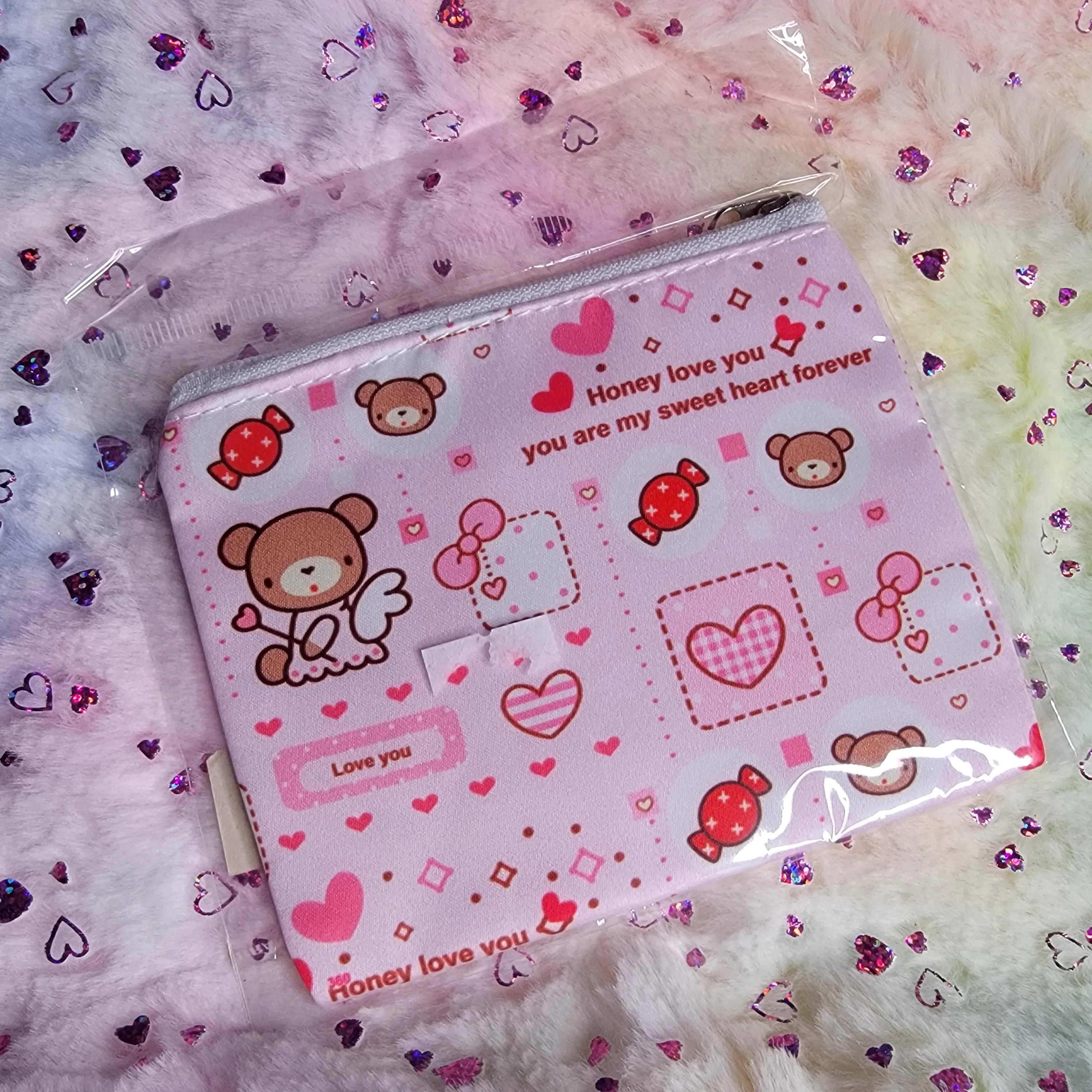 Kawaii Print Mini Pouch, Assorted Styles