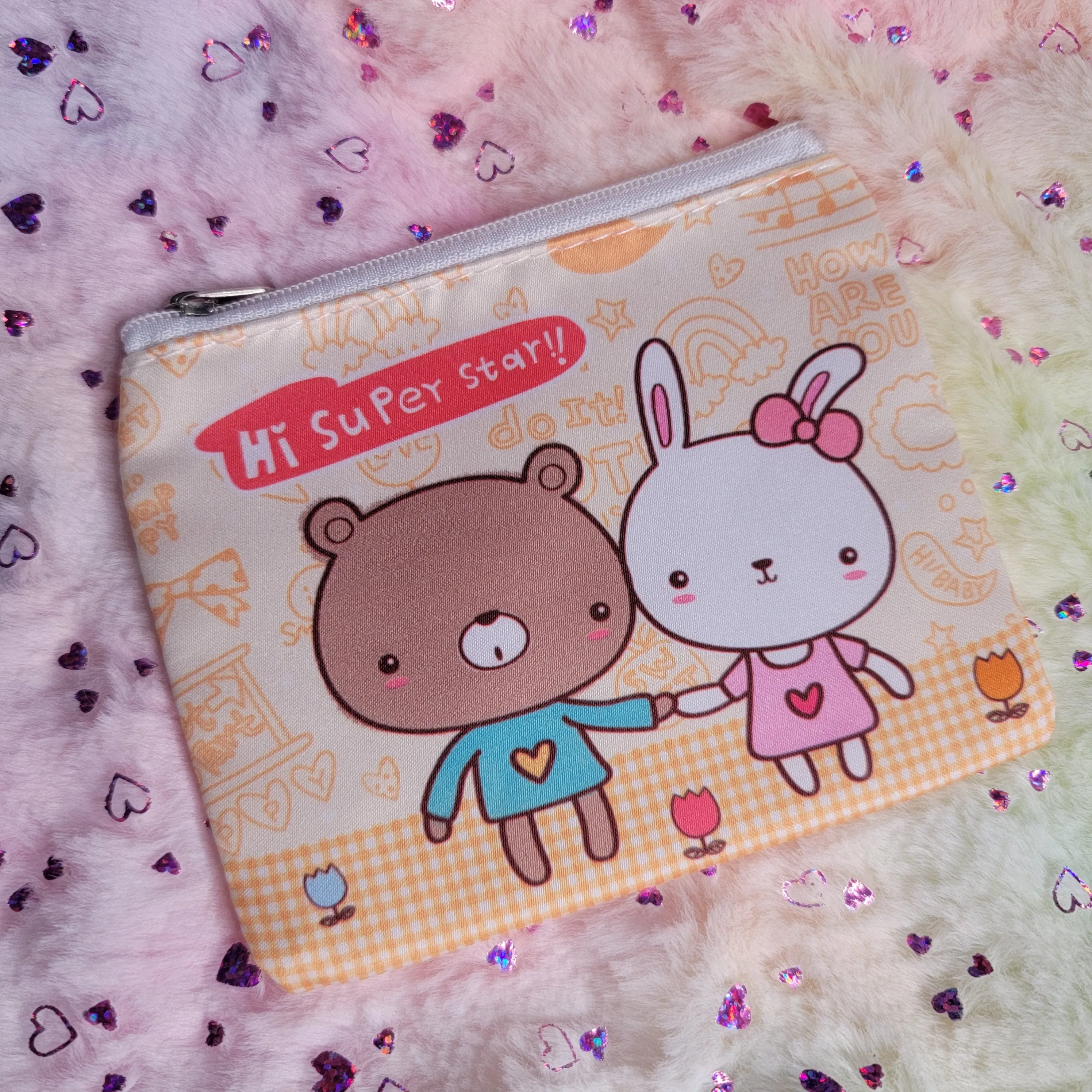 Kawaii Print Mini Pouch, Assorted Styles