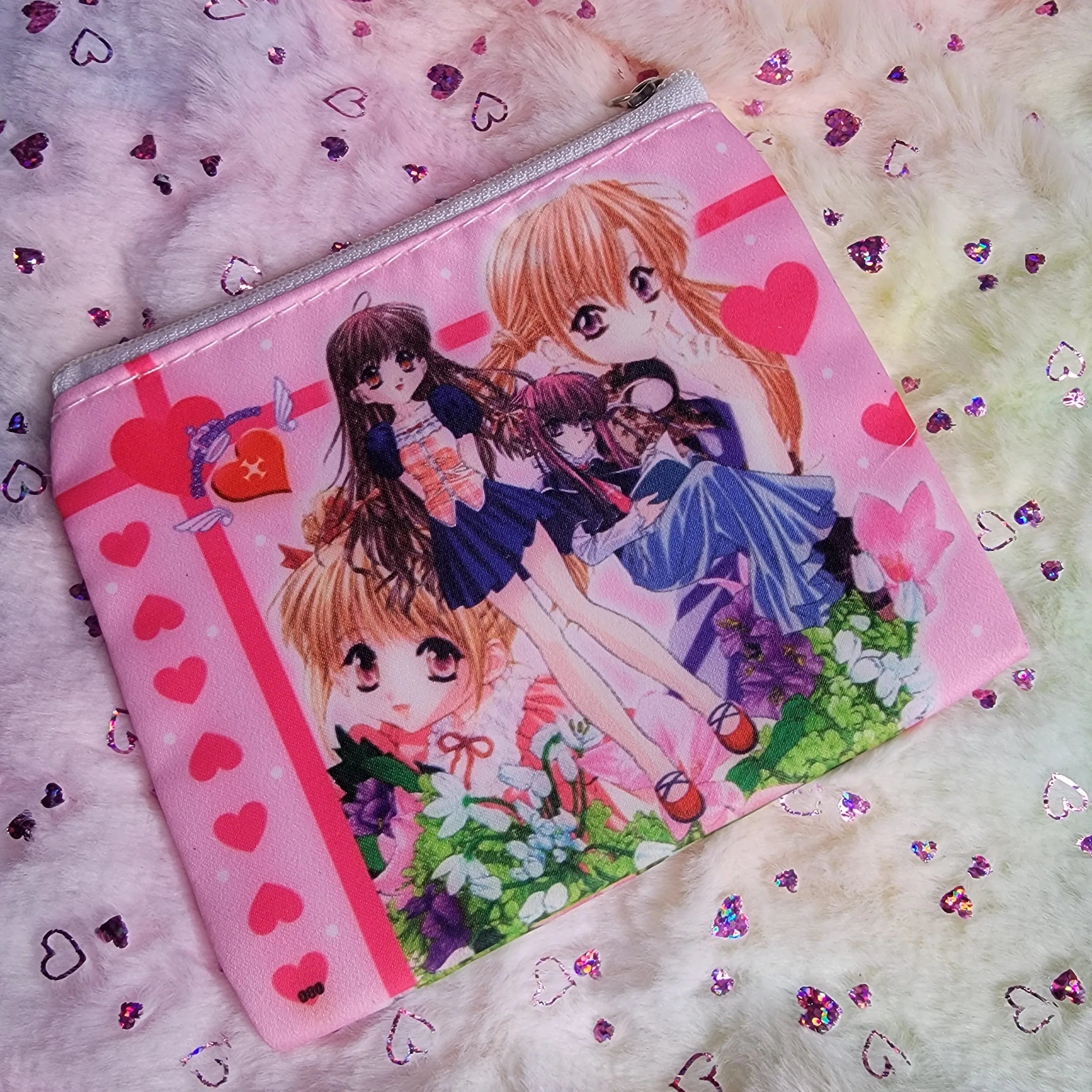 Kawaii Print Mini Pouch, Assorted Styles