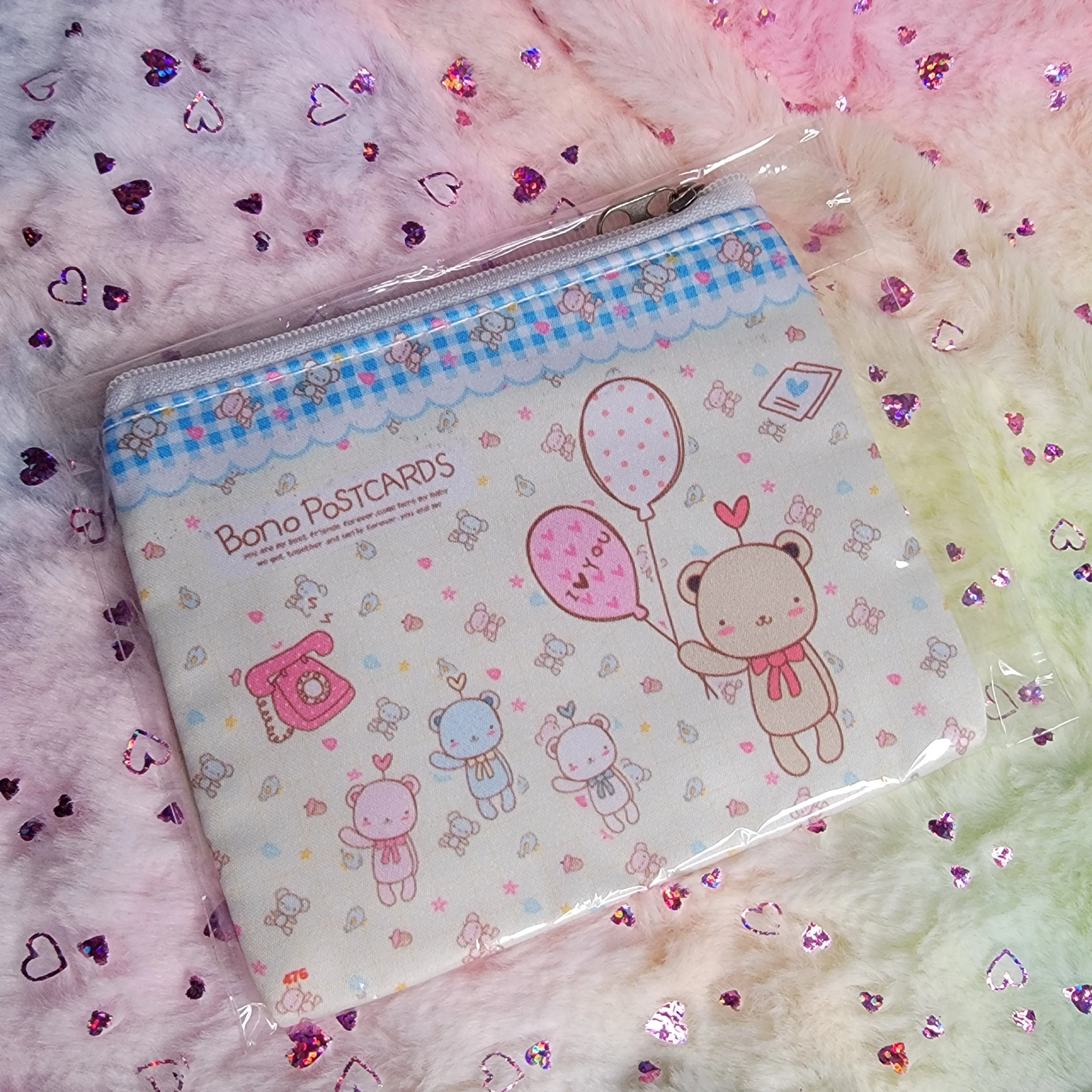 Kawaii Print Mini Pouch, Assorted Styles