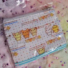 Kawaii Print Mini Pouch, Assorted Styles