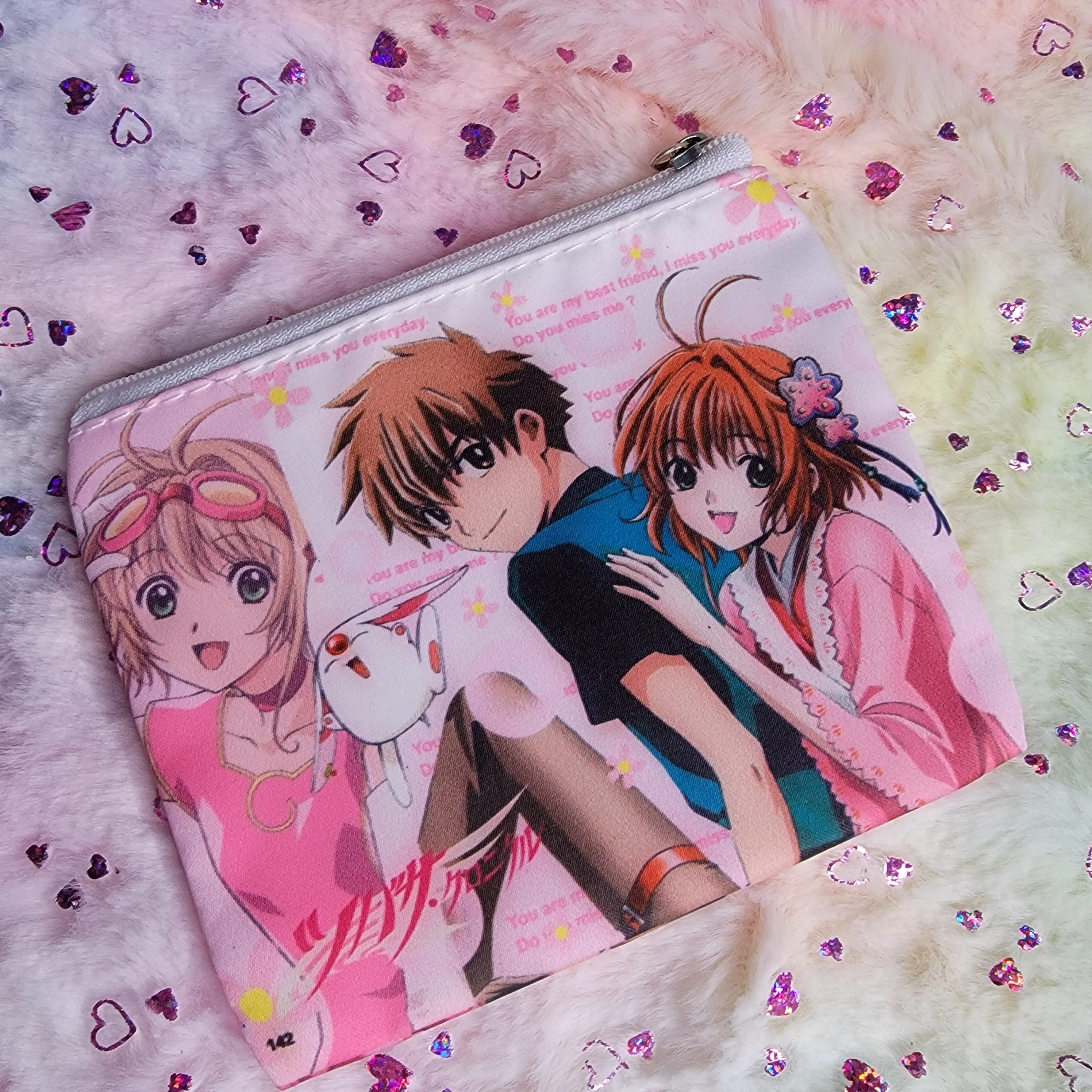 Kawaii Print Mini Pouch, Assorted Styles