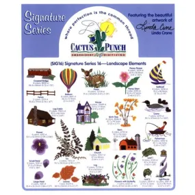 Landscape Elements Embroidery CD by Cactus Punch