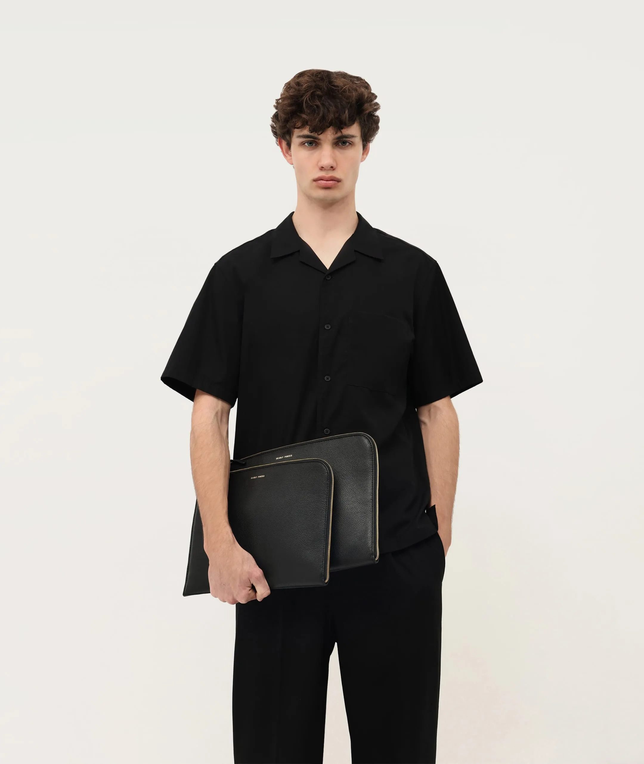Laptop Sleeve 15" - Black/Brass