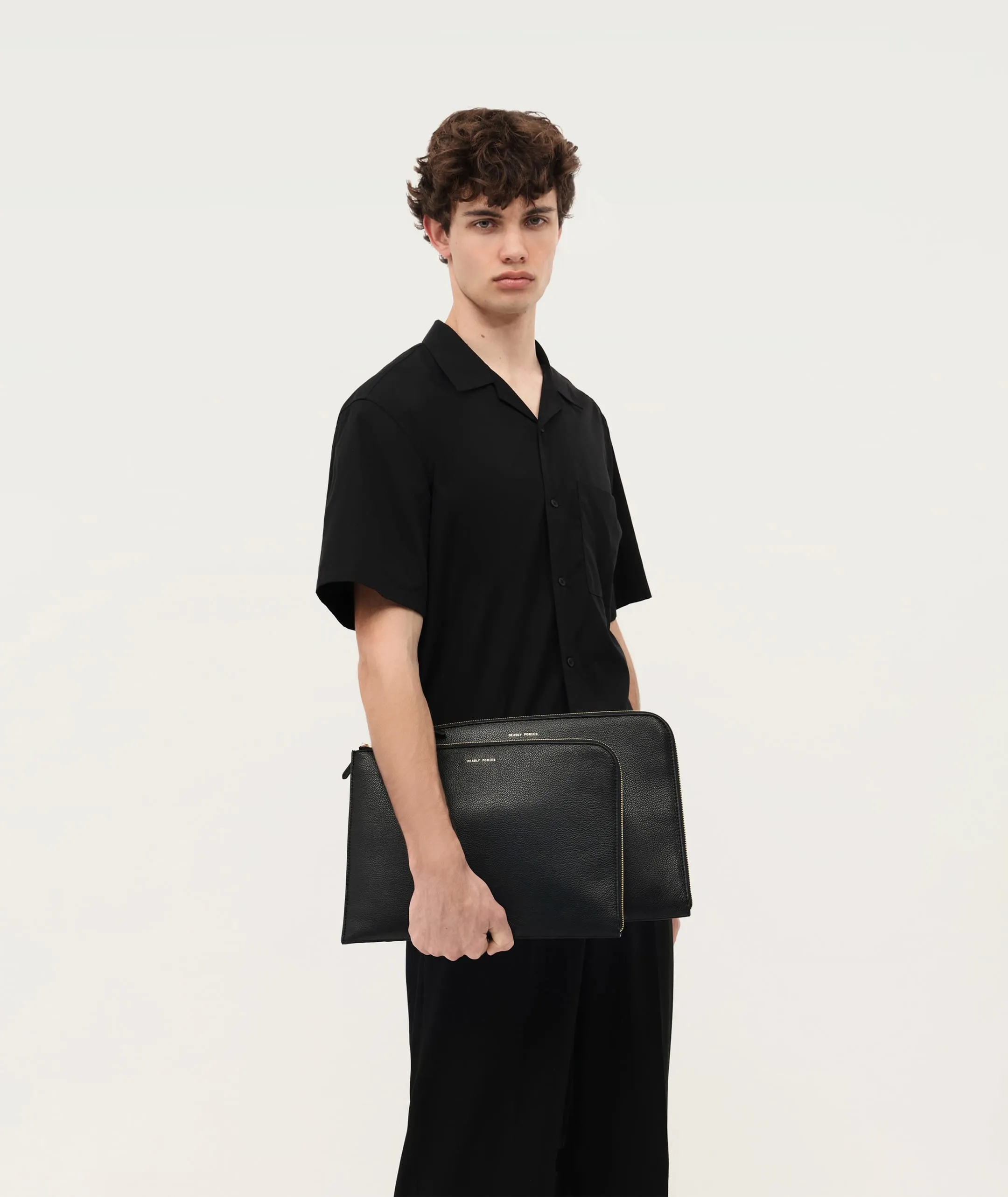Laptop Sleeve 15" - Black/Brass