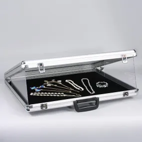 Large Glass-Top Attache Case - 34" x 22" x 3"H