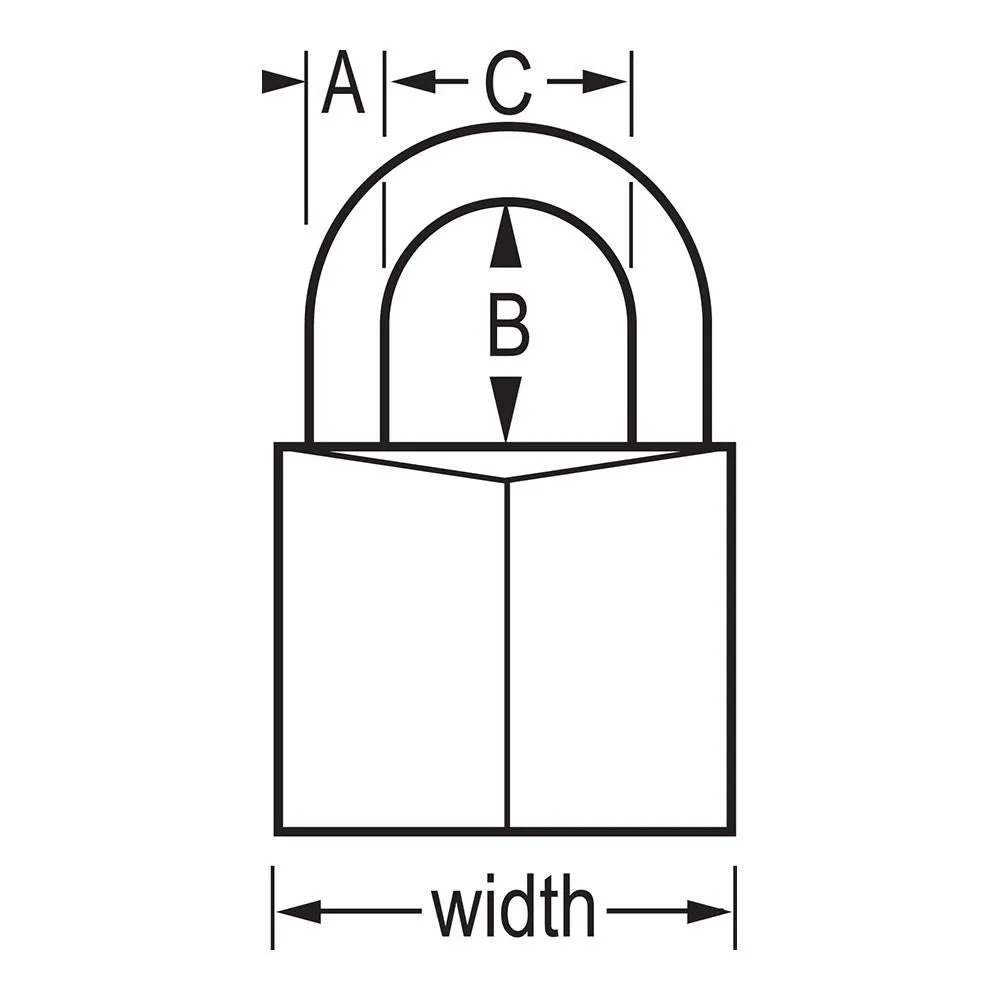 Master Lock Solid Brass Padlock with Key