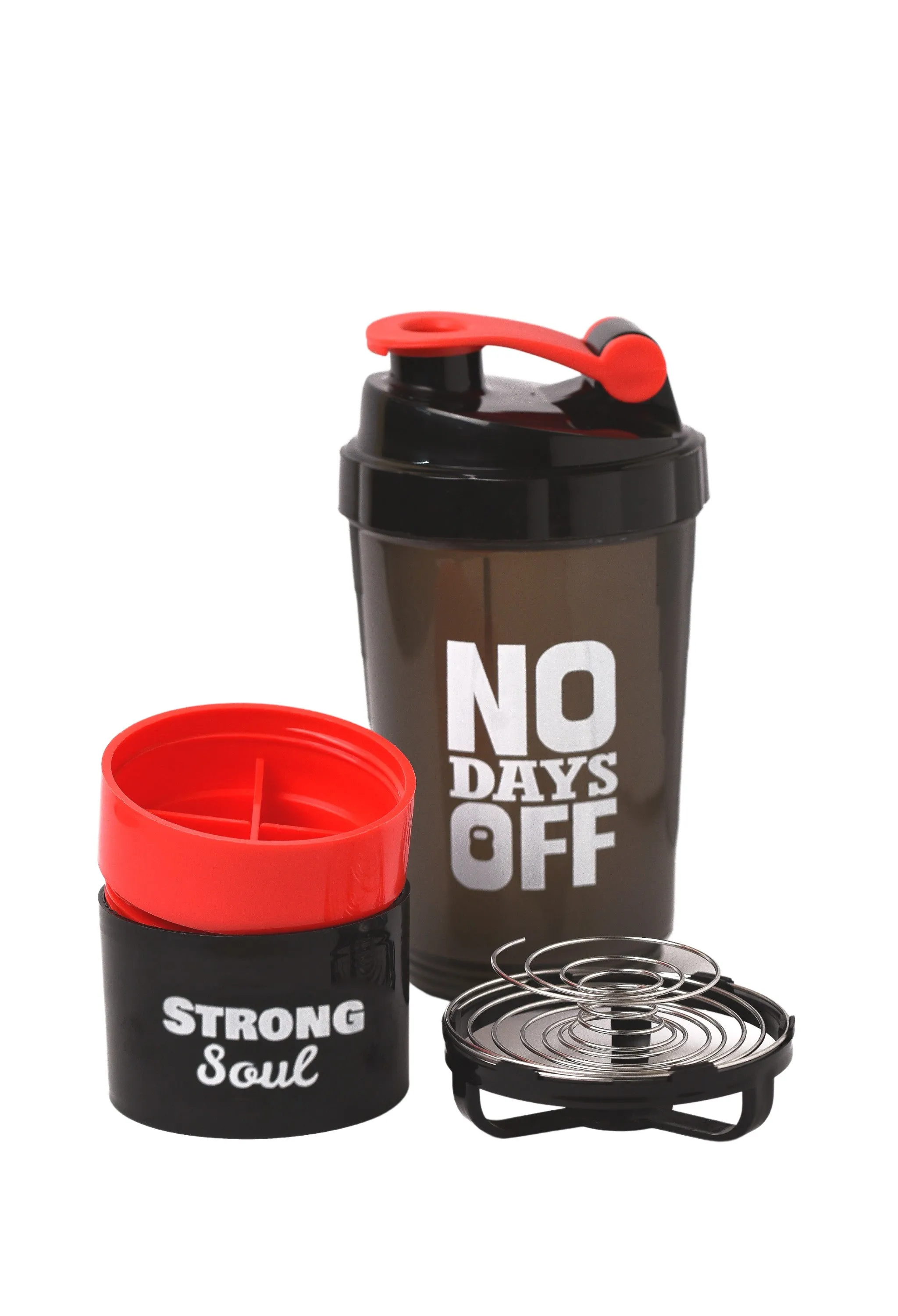 No Days Off - Protein Shaker Pro 700ML - Red