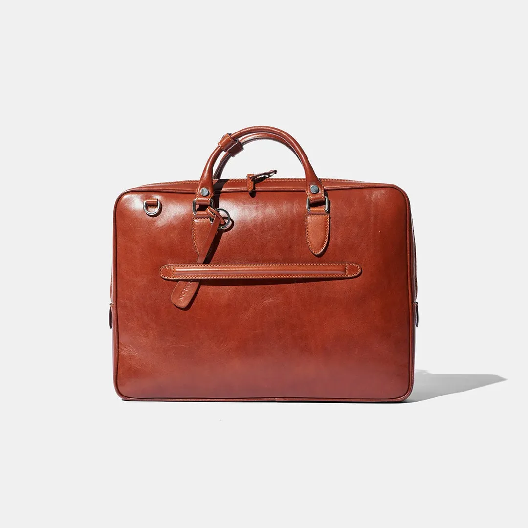Slim Briefcase - Cognac Leather by Baron