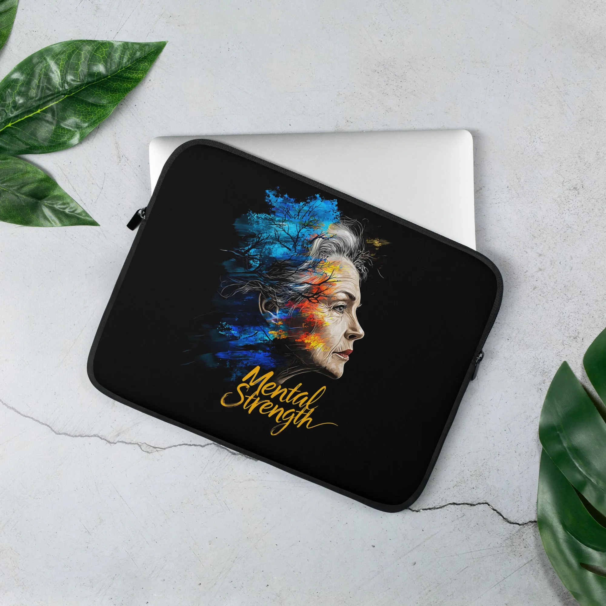 Unshakable Grace: The Art of Mental Strength Laptop Sleeve