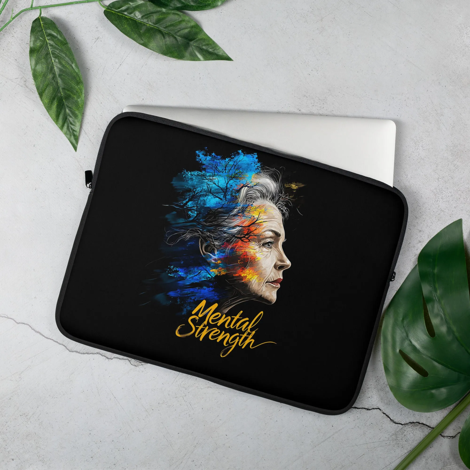 Unshakable Grace: The Art of Mental Strength Laptop Sleeve