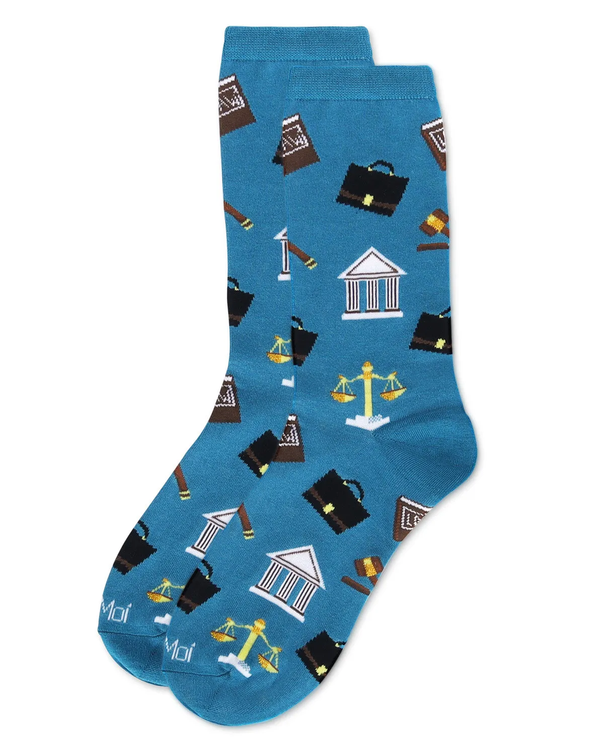 Women's Law N Order Bamboo Crew Socks