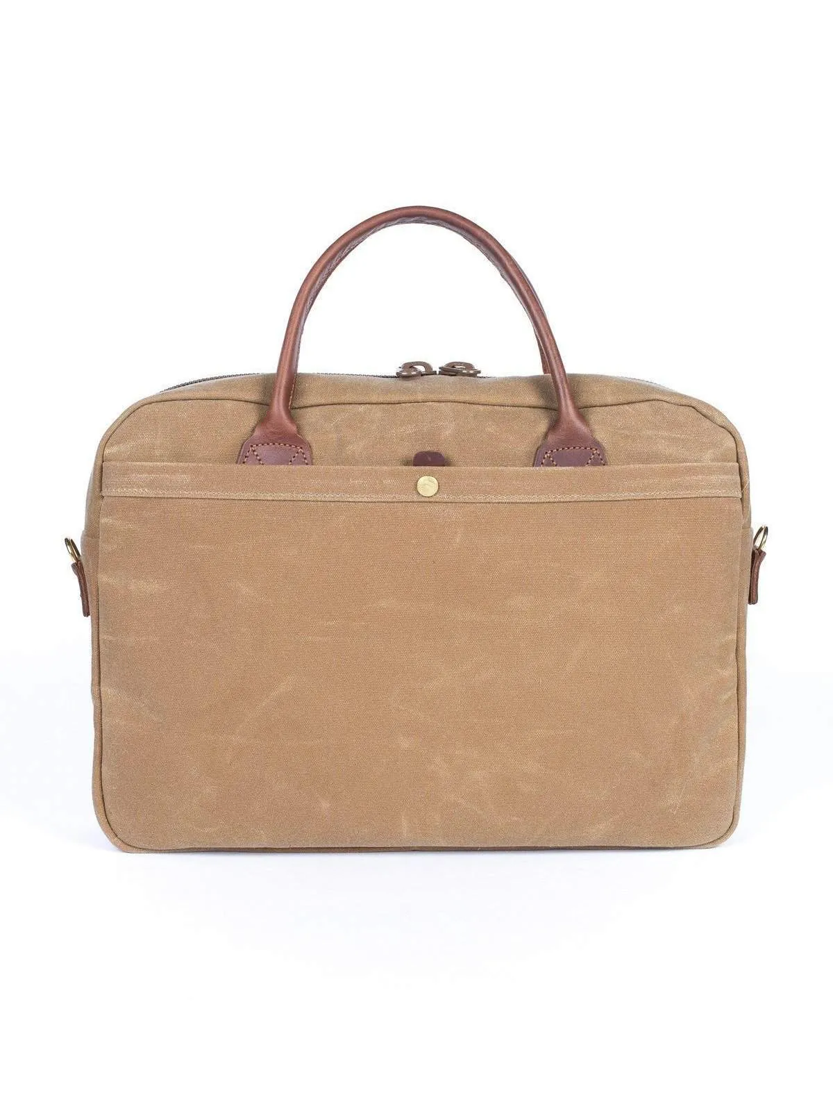 Wood&Faulk Folio Briefcase High Desert Sage