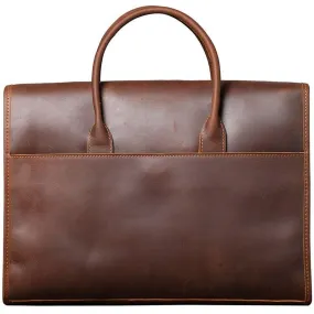 Woosir Slim Leather Laptop Bag for Men