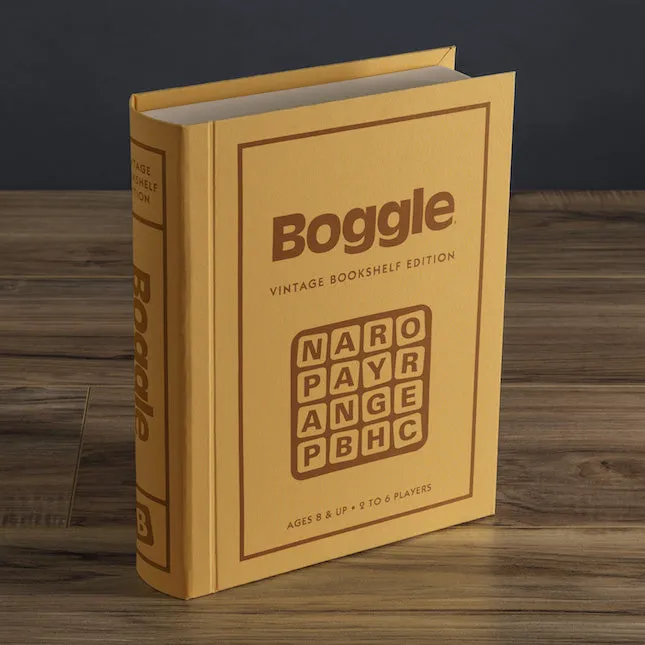 WS Game Co. Boggle - Vintage Bookshelf Edition